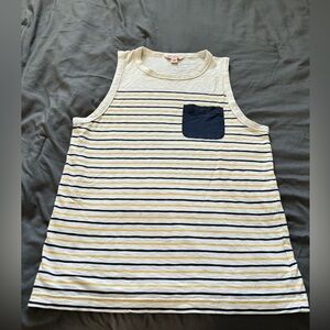 Brooks Brothers Men’s Red Fleece Tank Top. Size small. 100% Cotton